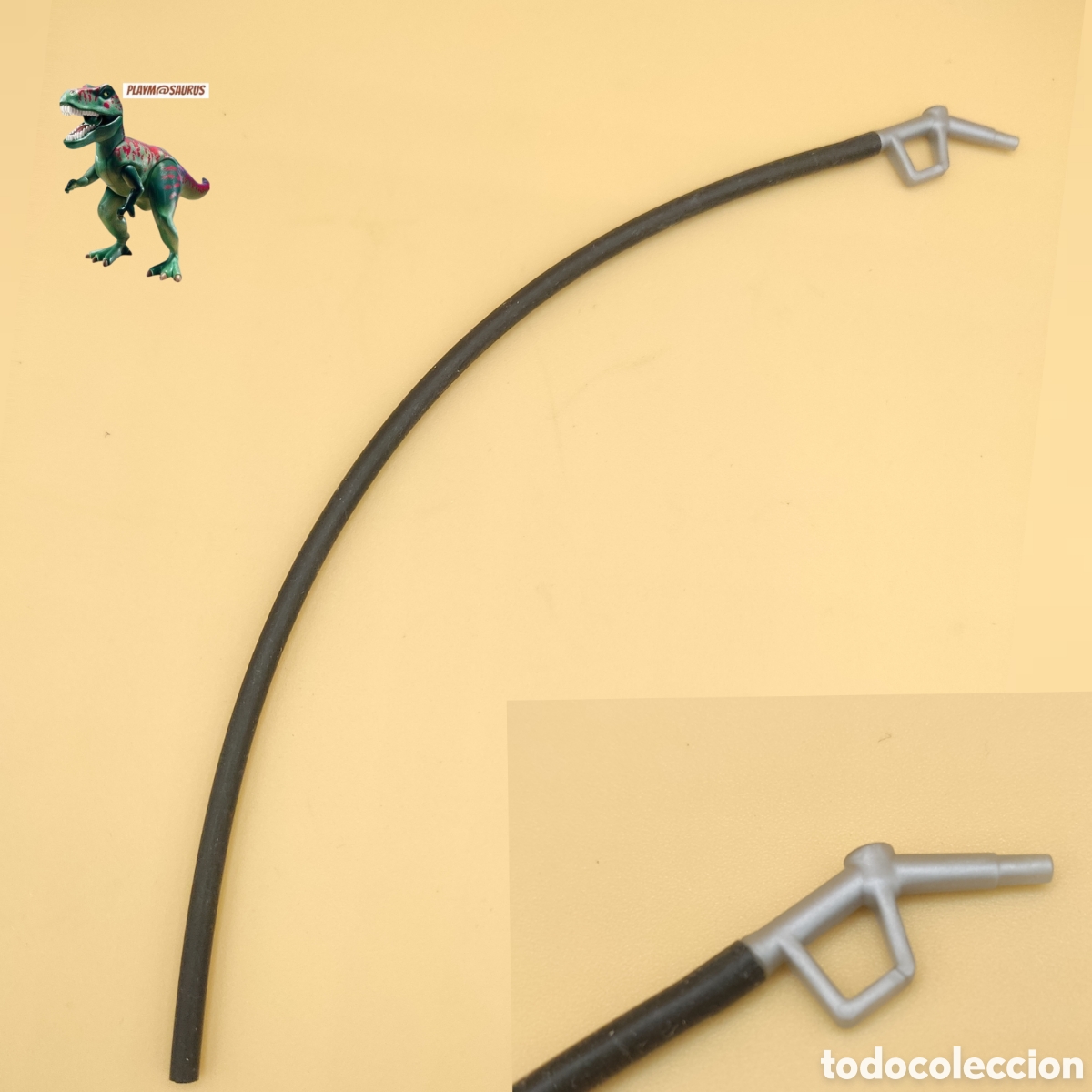 Playmobil: Playmobil manguera y surtidor gasolinera pistola gasolina 20cm similar a 3434 3437 3439