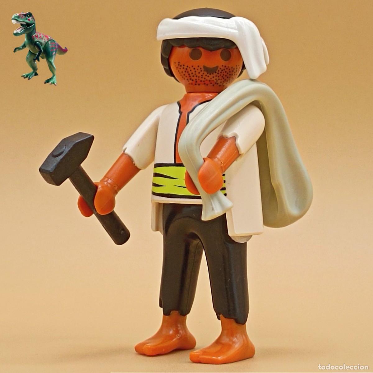 Playmobil: Playmobil figura peon trabajador carpintero artesano medieval victoriano marinero pirata naufrago