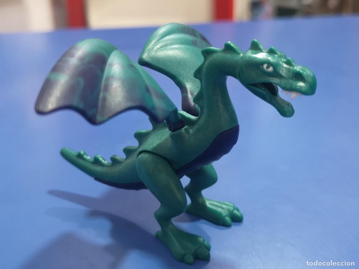 Playmobil: Playmobil drag&oacute;n verde vikingos como entrenar tu Drag&oacute;n verde azul animales castillo medieval Neu