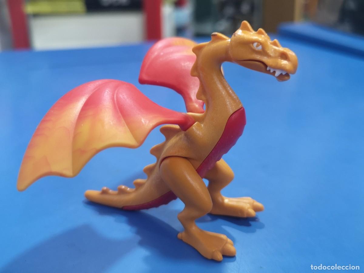Playmobil: Playmobil drag&oacute;n amarillo rojo como entrenar tu Drag&oacute;n animales castillo medieval Neu