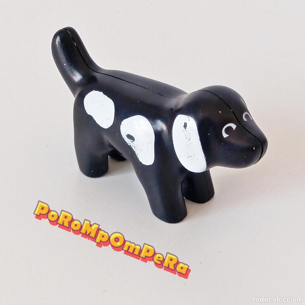 Playmobil: PLAYMOBIL 1 2 3 perro negro mancha blanca 123 U3