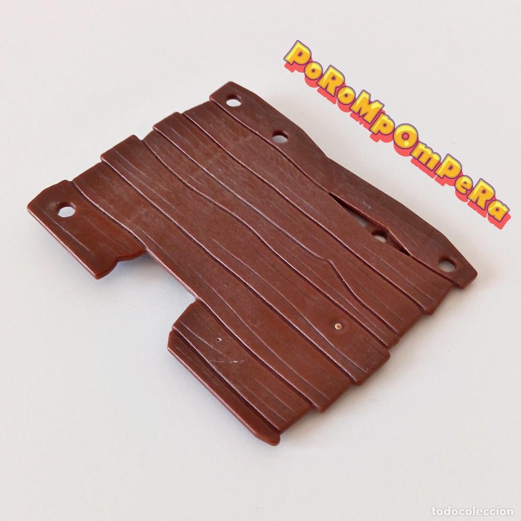 Playmobil: PLAYMOBIL plataforma tipo madera casa del &aacute;rbol 4207 base marr&oacute;n tapa cubierta U3