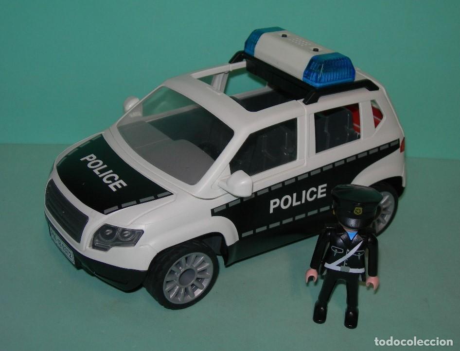 Playmobil: - PLAYMOBIL - COCHE DE POLIC&Iacute;A CON FUNCIONARIO REF. 9372 - CIUDAD -