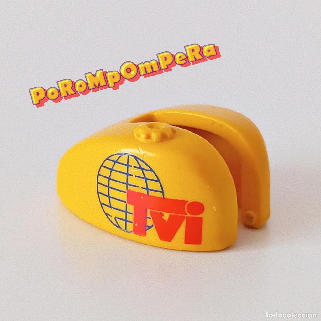 Playmobil: PLAYMOBIL dep&oacute;sito de gasolina amarillo moto televisi&oacute;n 3847 vuelta ciclista TVI U3