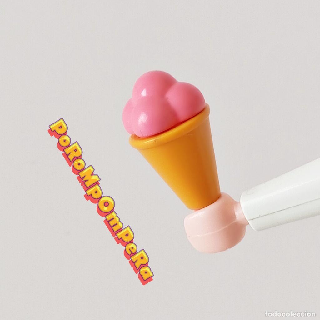 Playmobil: PLAYMOBIL cucurucho con bolas de helado rosa 3244 4134 5962 fresa helader&iacute;a U3