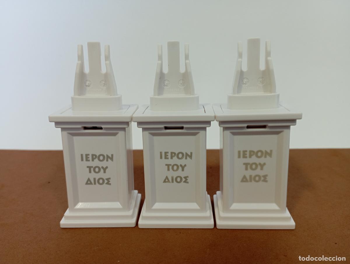 Playmobil: PLAYMOBIL 3 PEDESTALES BASE ROMANO CON SOPORTES