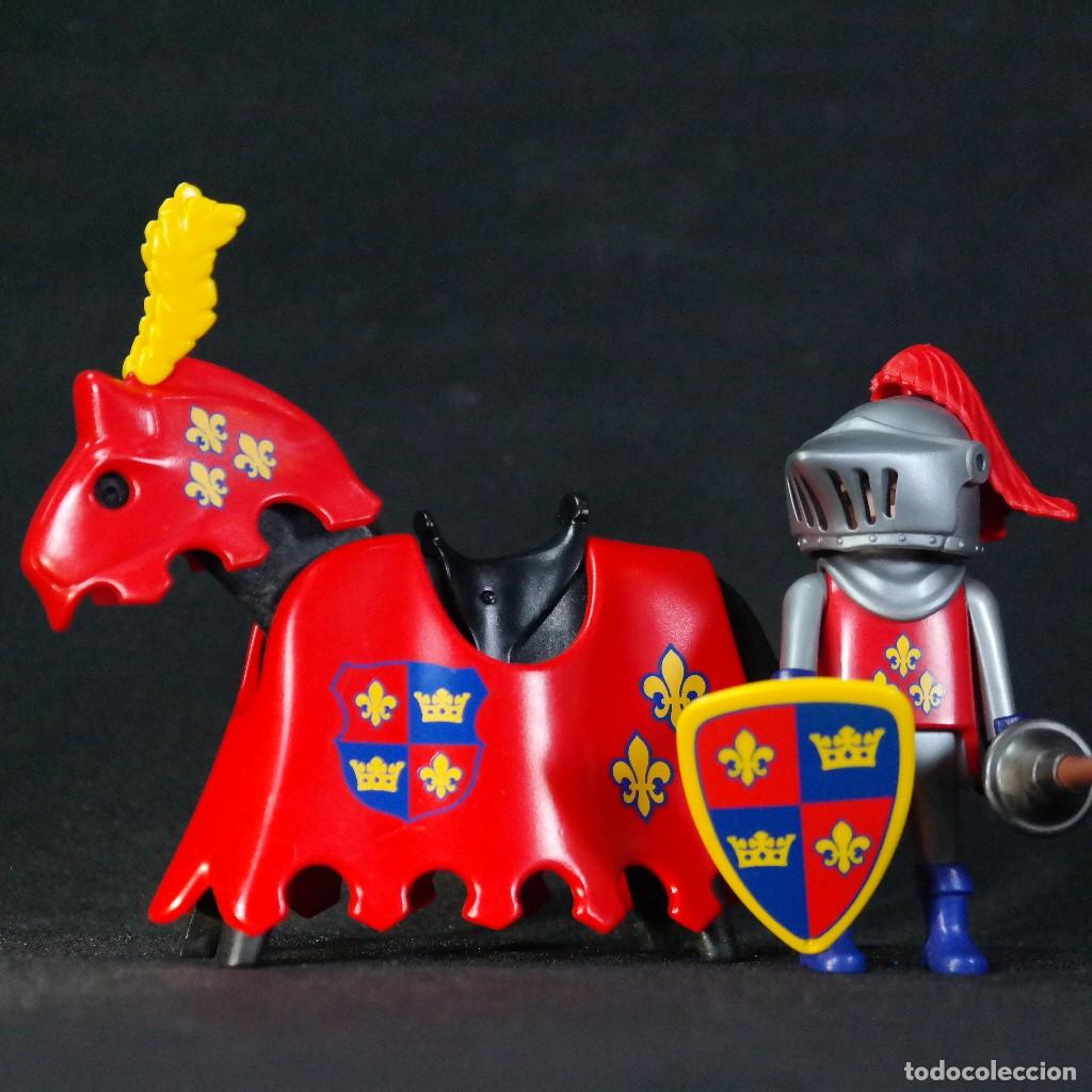 Playmobil: Playmobil caballero flor de lys con caballo ☼