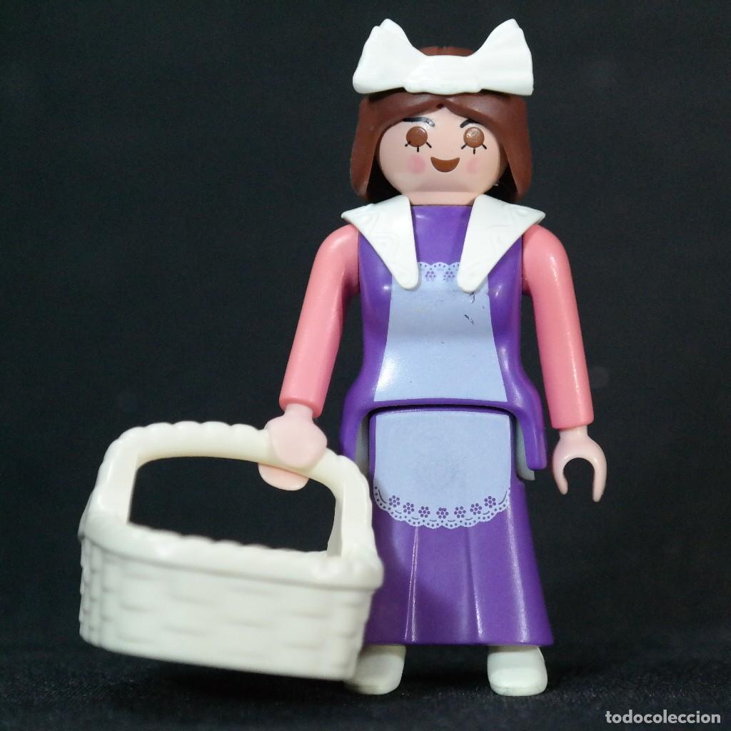 Playmobil: Playmobil ni&ntilde;era con canasta ☼