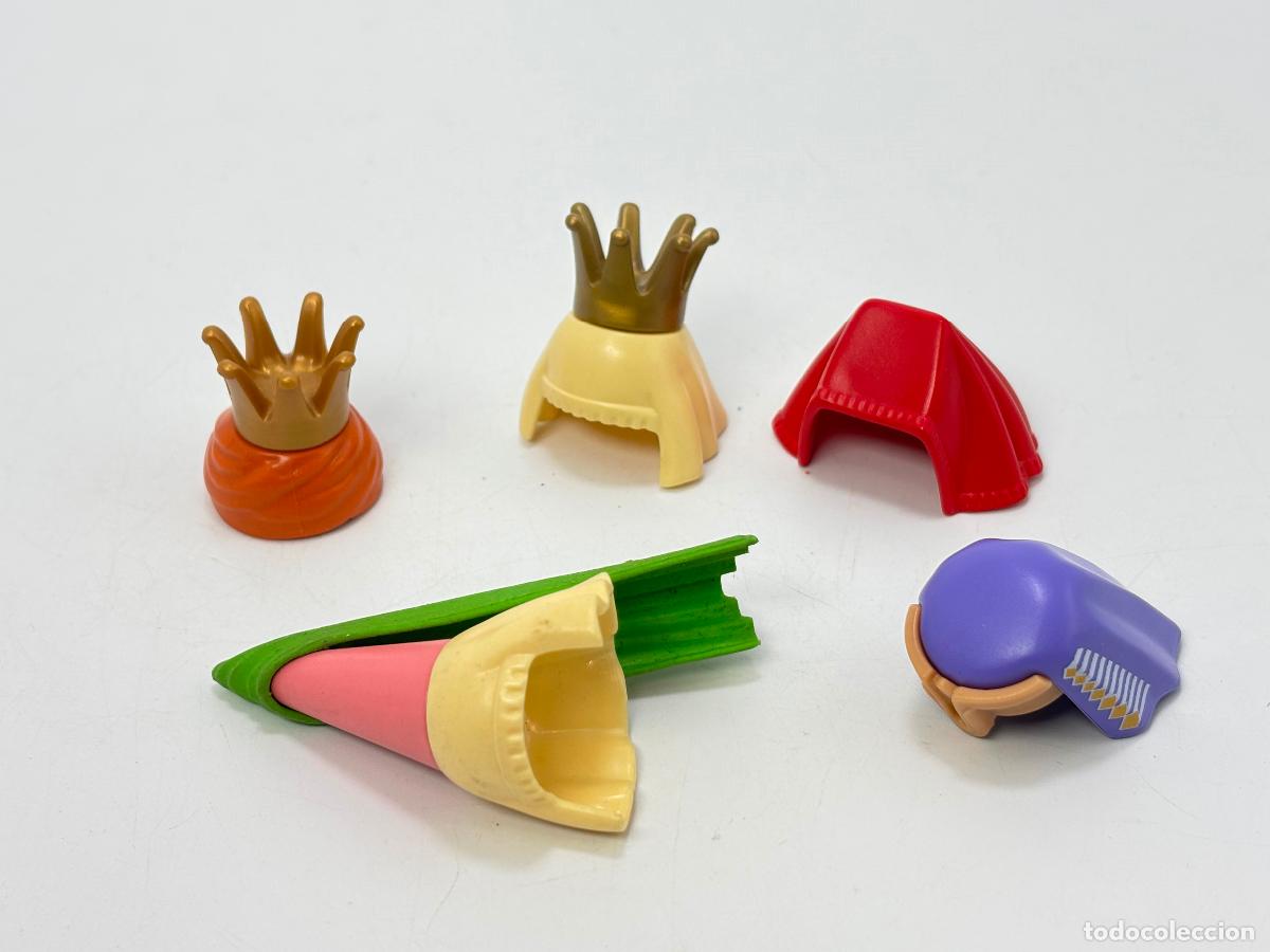 Playmobil: Playmobil lote capucha corona reina sombrero medieval