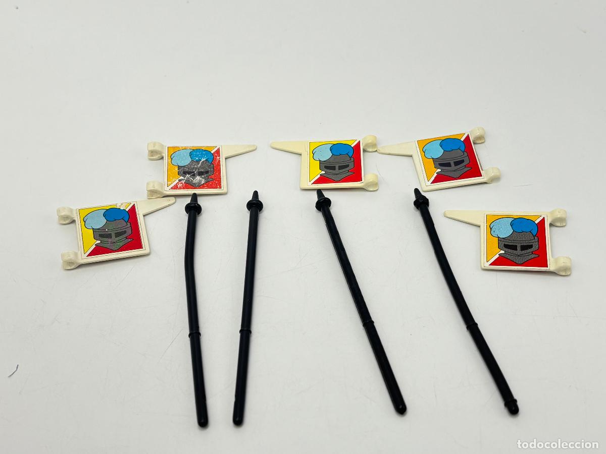 Playmobil: Playmobil 3669 bandera con soporte caballero medieval
