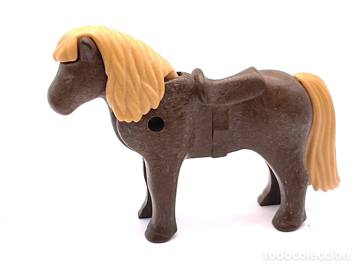 Playmobil: Figura Playmobil. Caballo Peque&ntilde;o. Pony Marr&oacute;n.