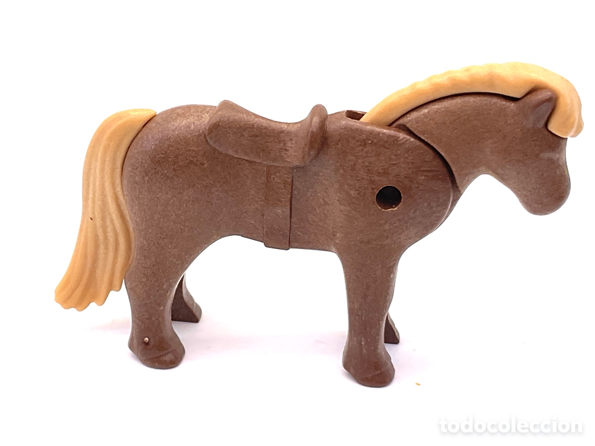Playmobil: Figura Playmobil. Caballo Peque&ntilde;o. Pony Marr&oacute;n.