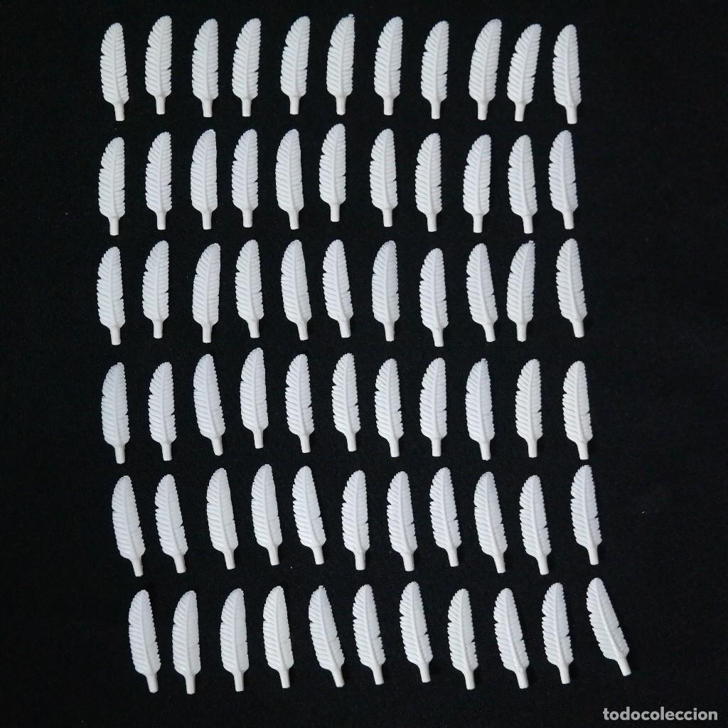 Playmobil: Playmobil plumas totalmente blancas plastico duro ☼