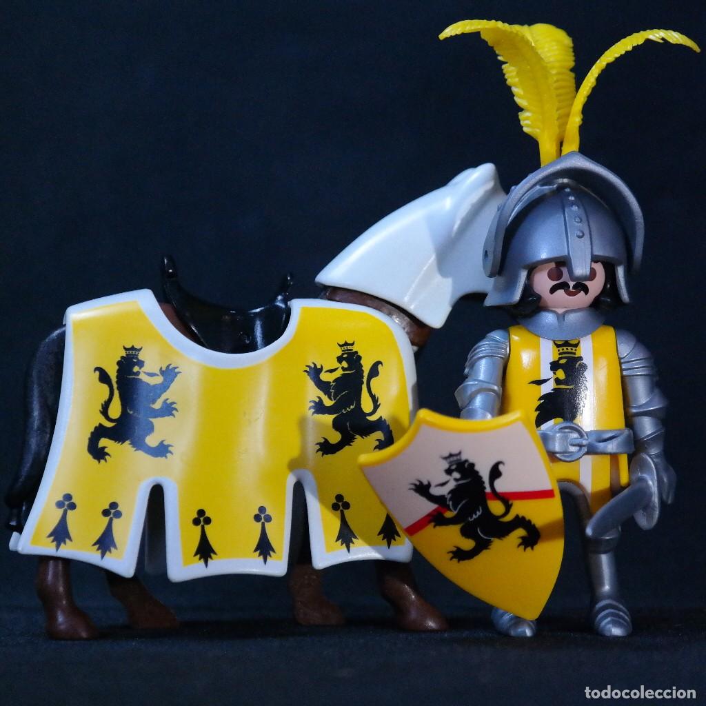 Playmobil: Playmobil caballero medieval de leon con caballo ☼