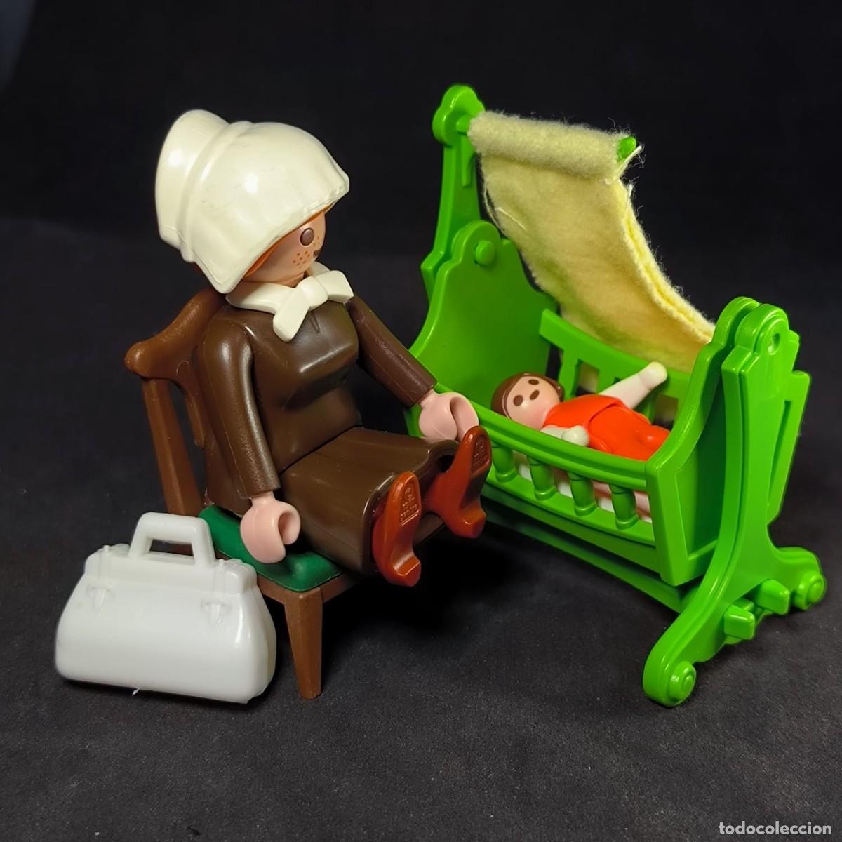 Playmobil: Playmobil ni&ntilde;era con cuna y bebe ☼