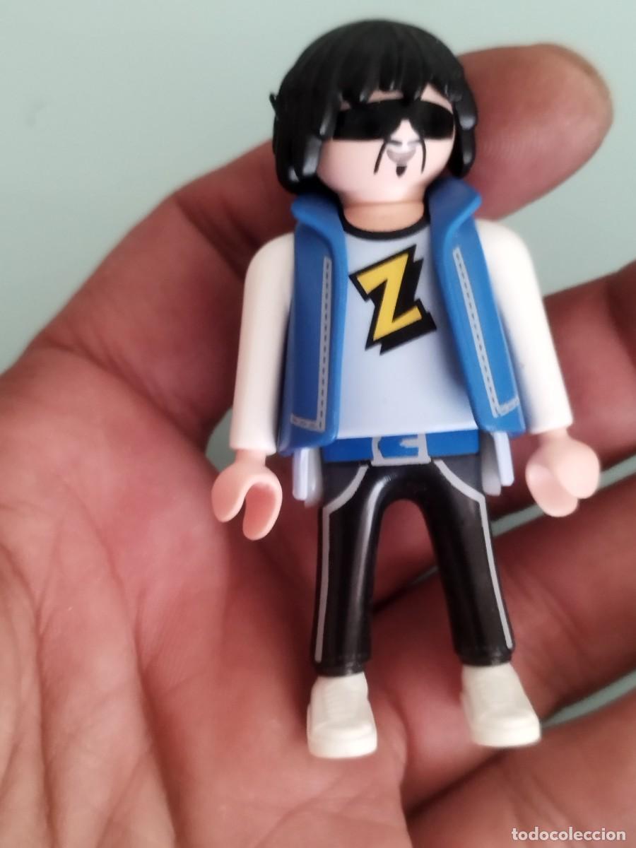 Playmobil: Figura Playmobil, estrella de rock o estilo rockabilly.