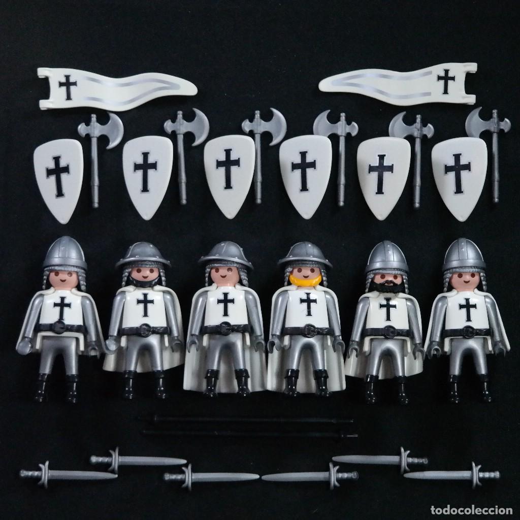 Playmobil: Playmobil seis caballeros cruzados medievales ☼