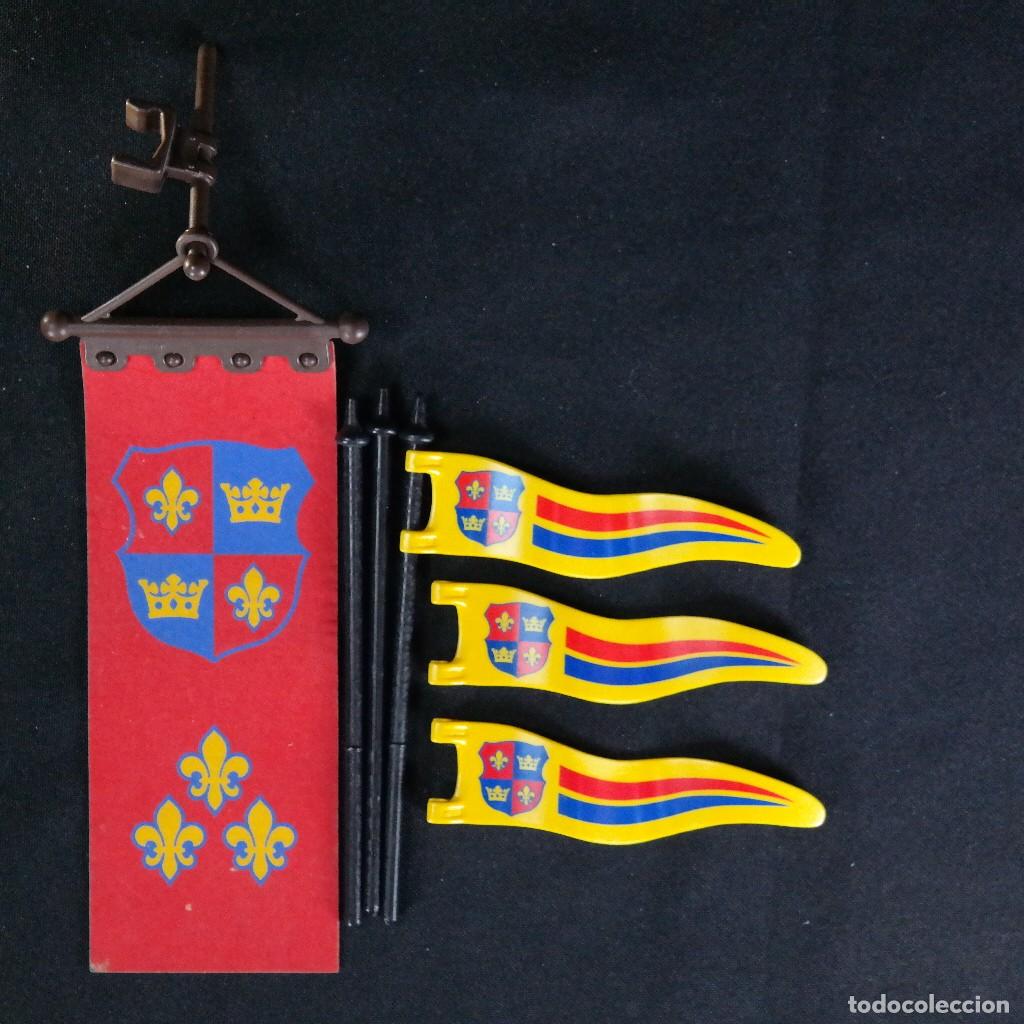Playmobil: Playmobil estandarte flor de lys con banderas ☼