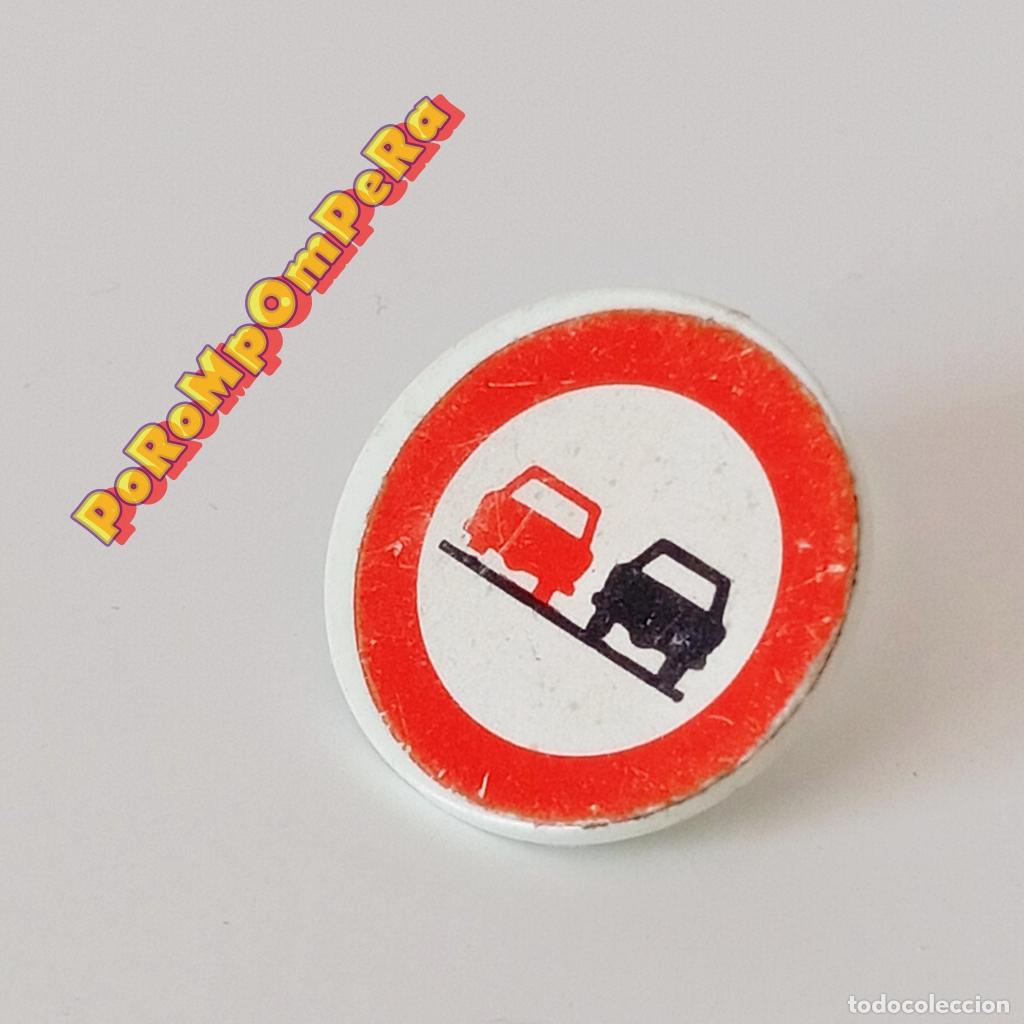 Playmobil: PLAYMOBIL se&ntilde;al circular adelantamiento prohibido 3204 letrero tr&aacute;fico U2