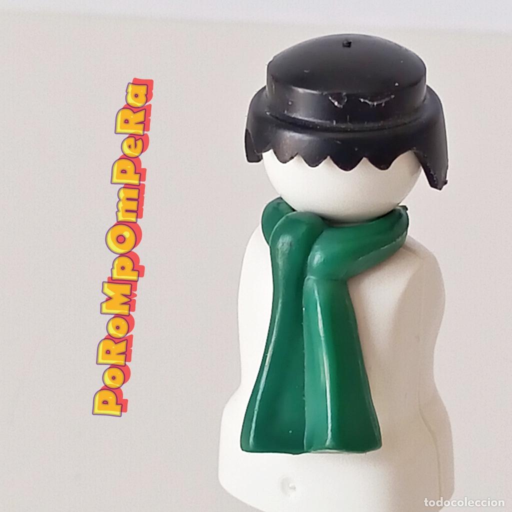 Playmobil: Pa&ntilde;uelo verde oscuro compatible con PLAYMOBIL bufanda U2