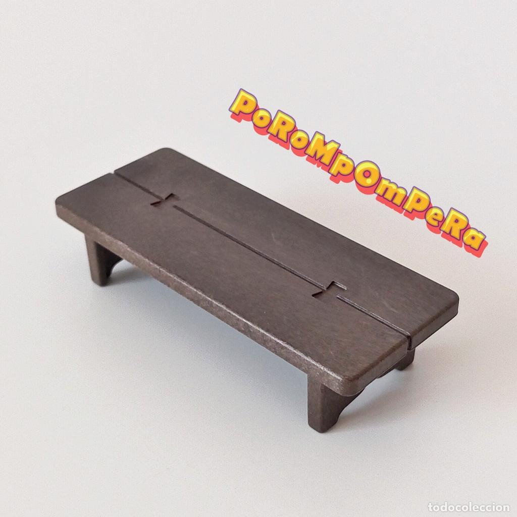 Playmobil: PLAYMOBIL banco medieval madera 3131 3137 3262 3405 3444 3448 3450 3517 3627 ? taburete asiento U2