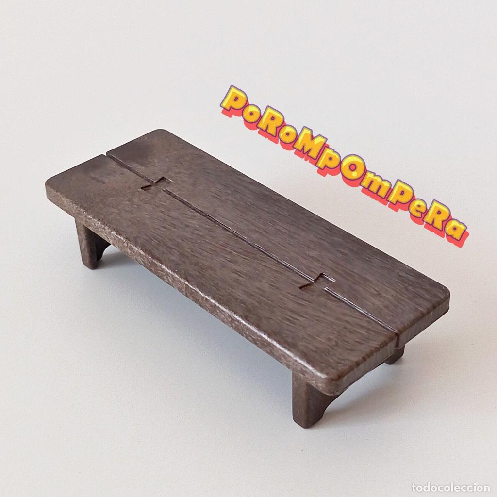 Playmobil: PLAYMOBIL banco medieval madera 3131 3137 3262 3405 3444 3448 3450 3517 3627 ? taburete asiento U2