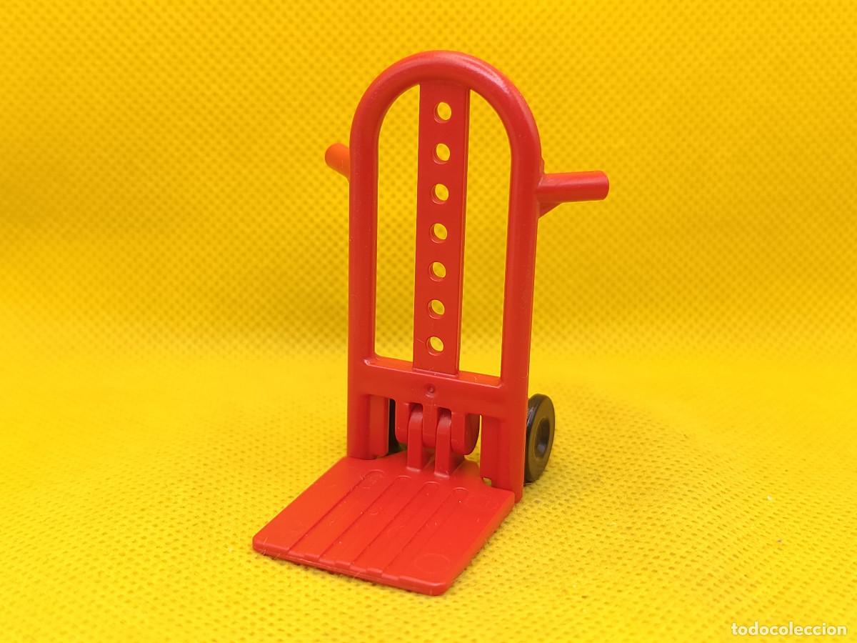 Playmobil: Playmobil Carretilla plegable roja de transporte de mercanc&iacute;as