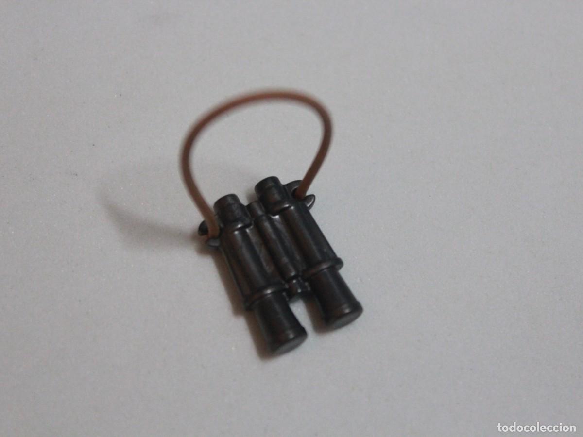 Playmobil: Accesorio playmobil prism&aacute;ticos negros con correa marr&oacute;n explorador aventura