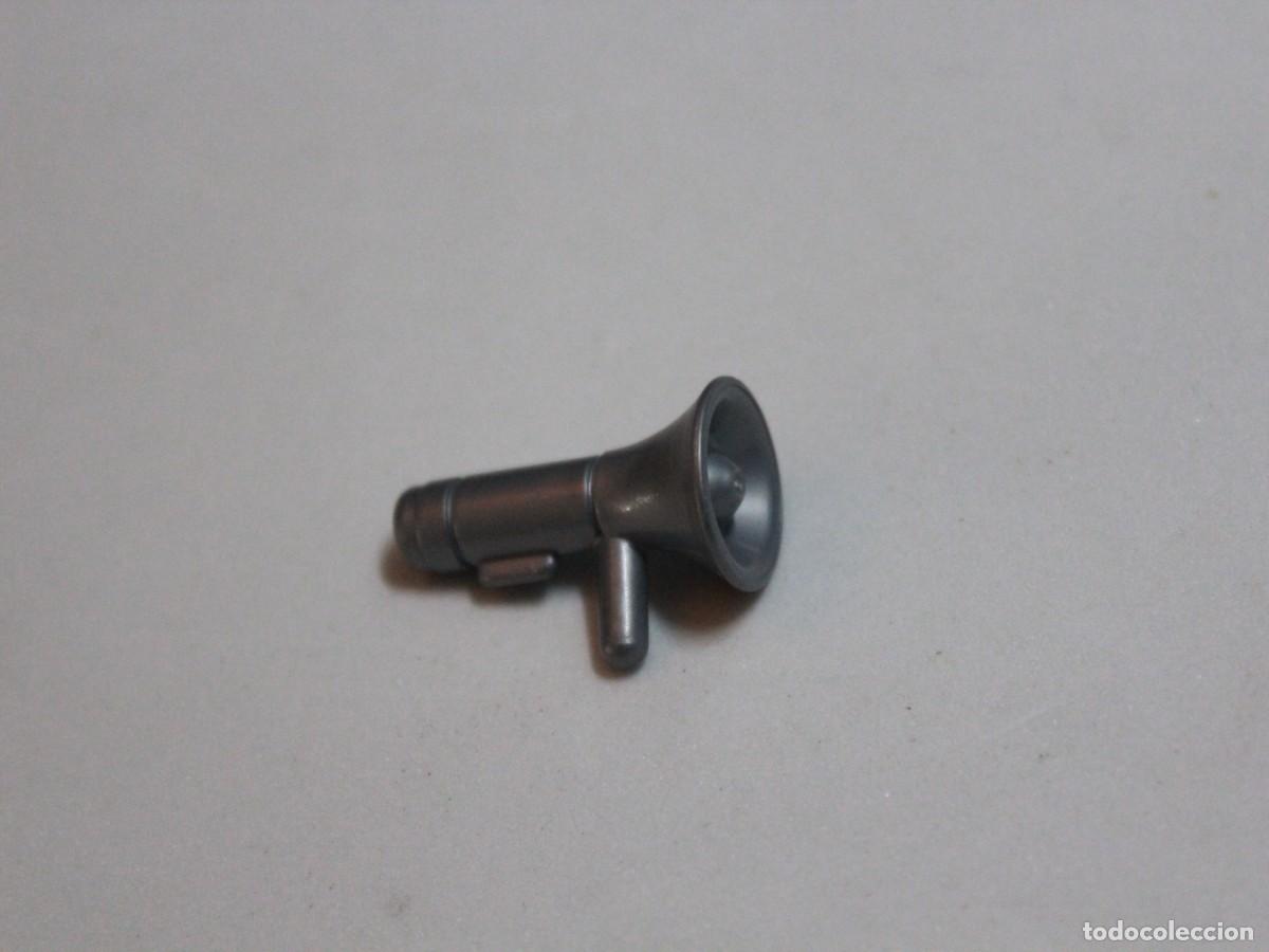 Playmobil: Accesorio playmobil meg&aacute;fono gris oscuro altavoz polic&iacute;a