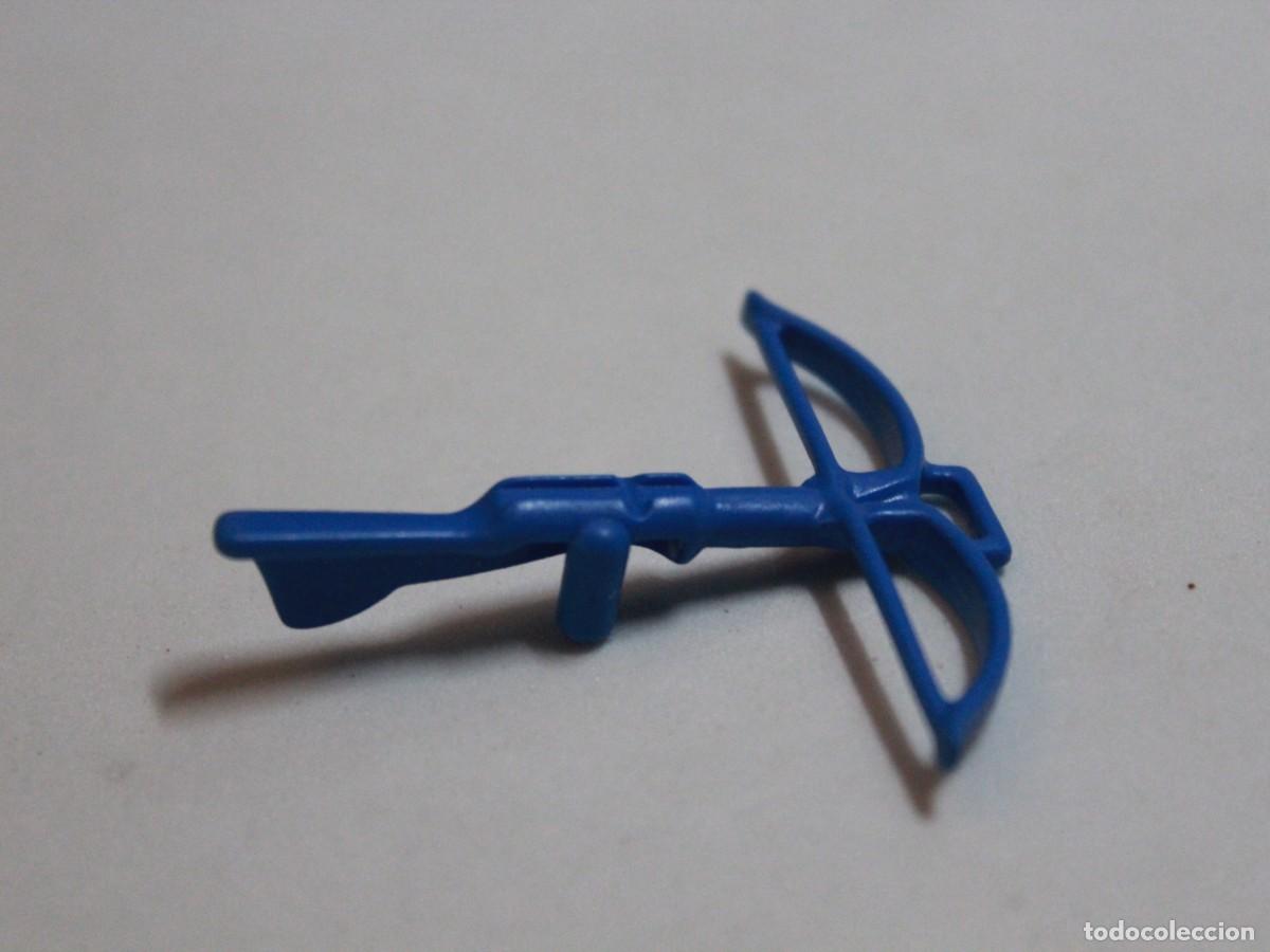 Playmobil: Accesorio playmobil ballesta azul arma medieval arquero