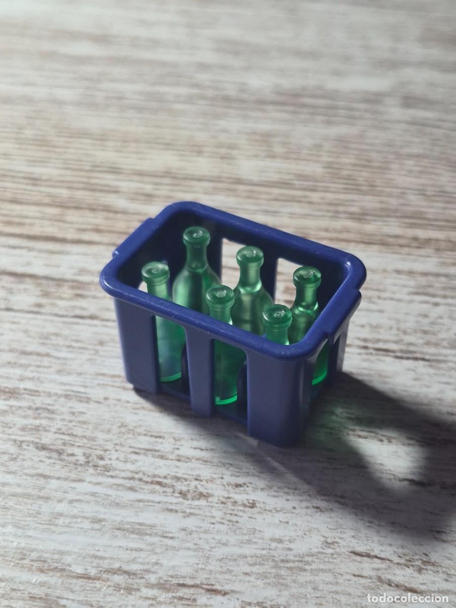 Playmobil: Caja botellas cristal planta comida verdura accesorio complemento Playmobil