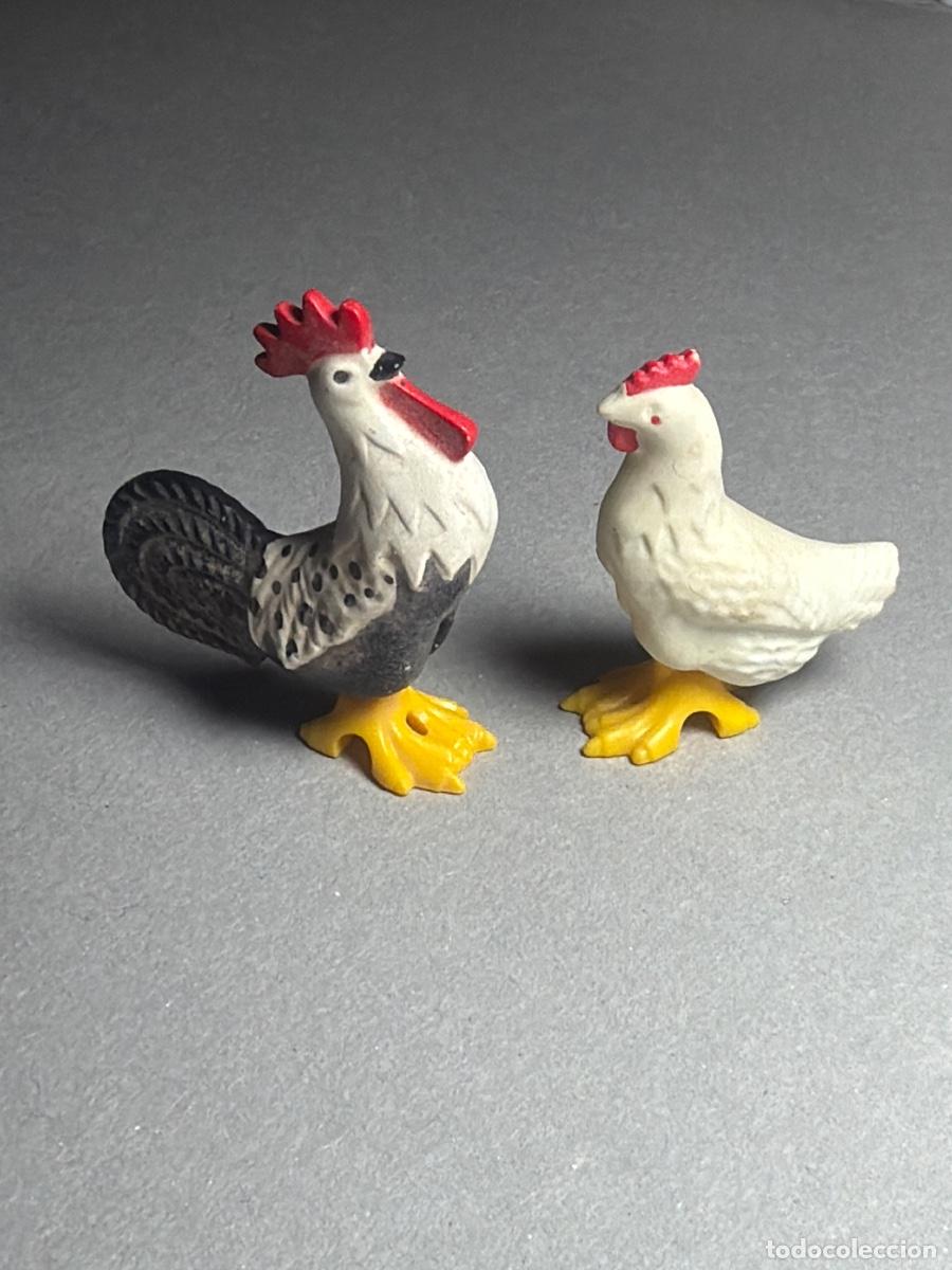 Playmobil: Gallo y gallina granja animal accesorio complemento Playmobil
