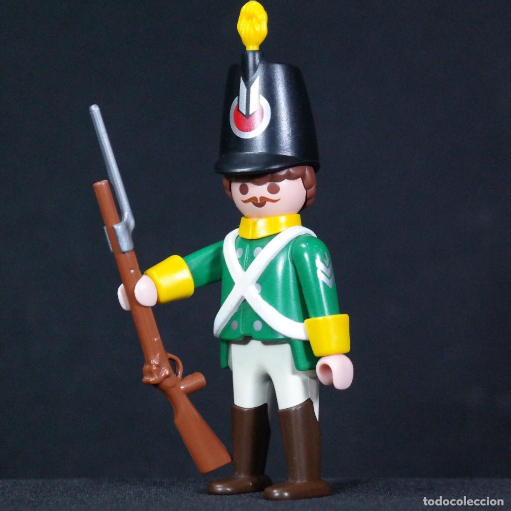 Playmobil: Playmobil saldado casaca verde con rifle ☼
