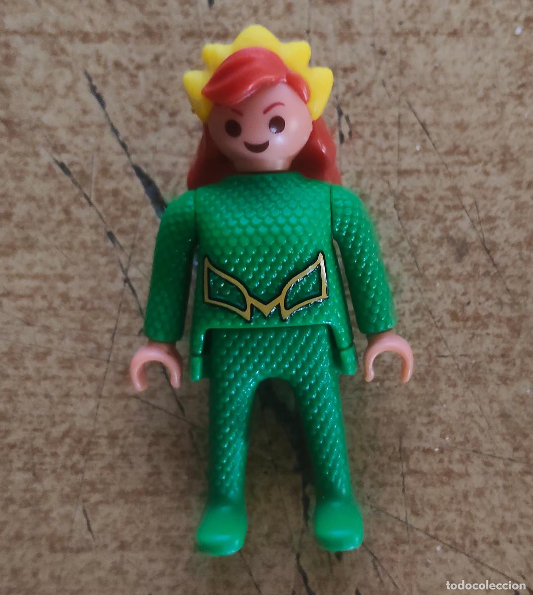 Playmobil: FIGURA KINDER - PLAYMOBIL DC - 5 CMS. - MERA - CON BPZ