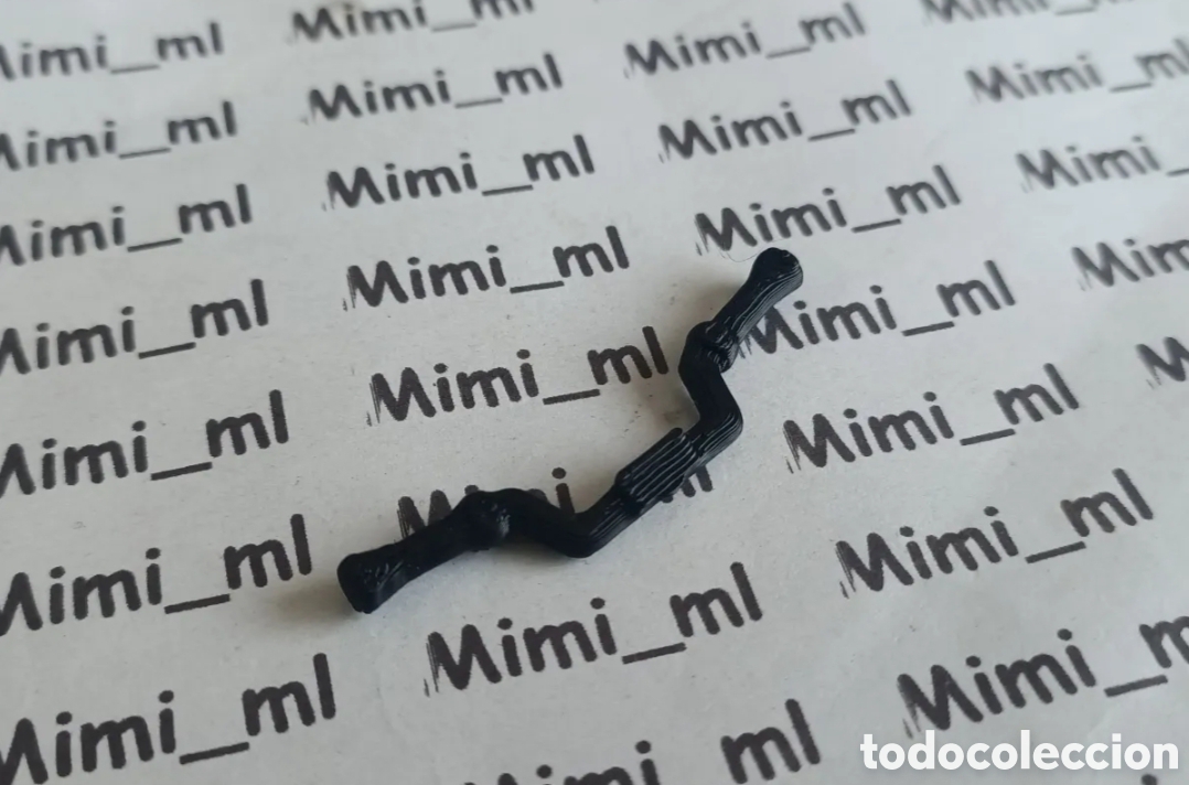 Playmobil: Manillar negro moto en impresi&oacute;n 3d compatible con Playmobil