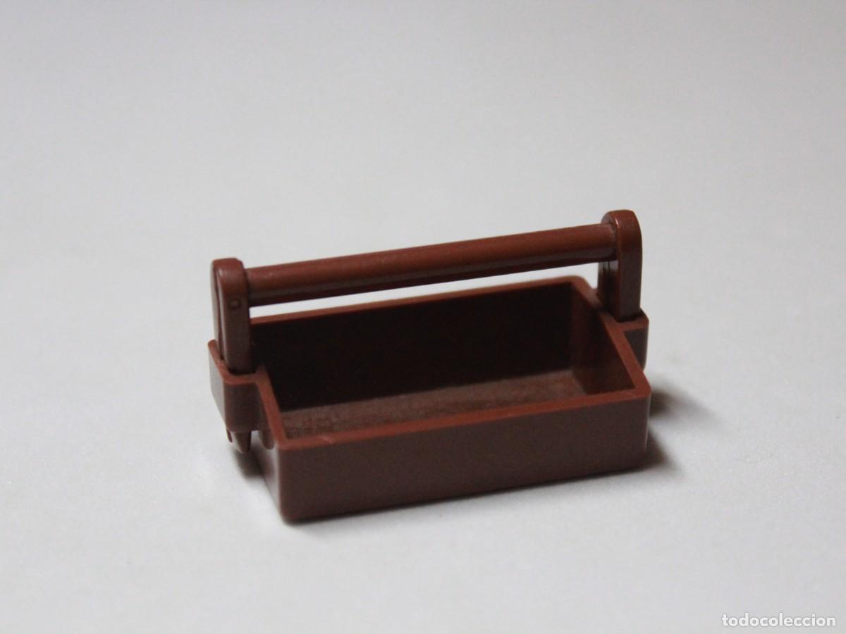 Playmobil: Accesorio playmobil caja de herramientas marr&oacute;n taller mec&aacute;nico