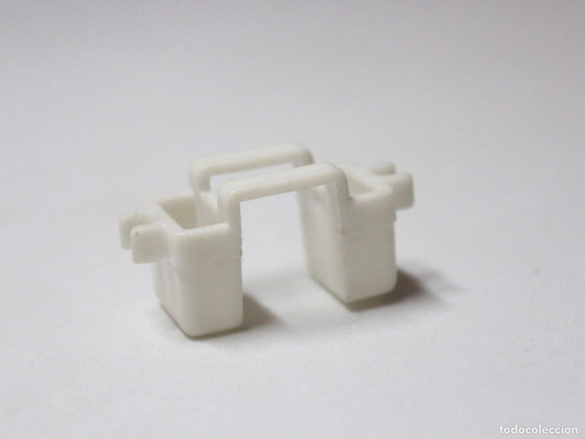 Playmobil: Accesorio playmobil alforjas blancas dobles caballo equipaje