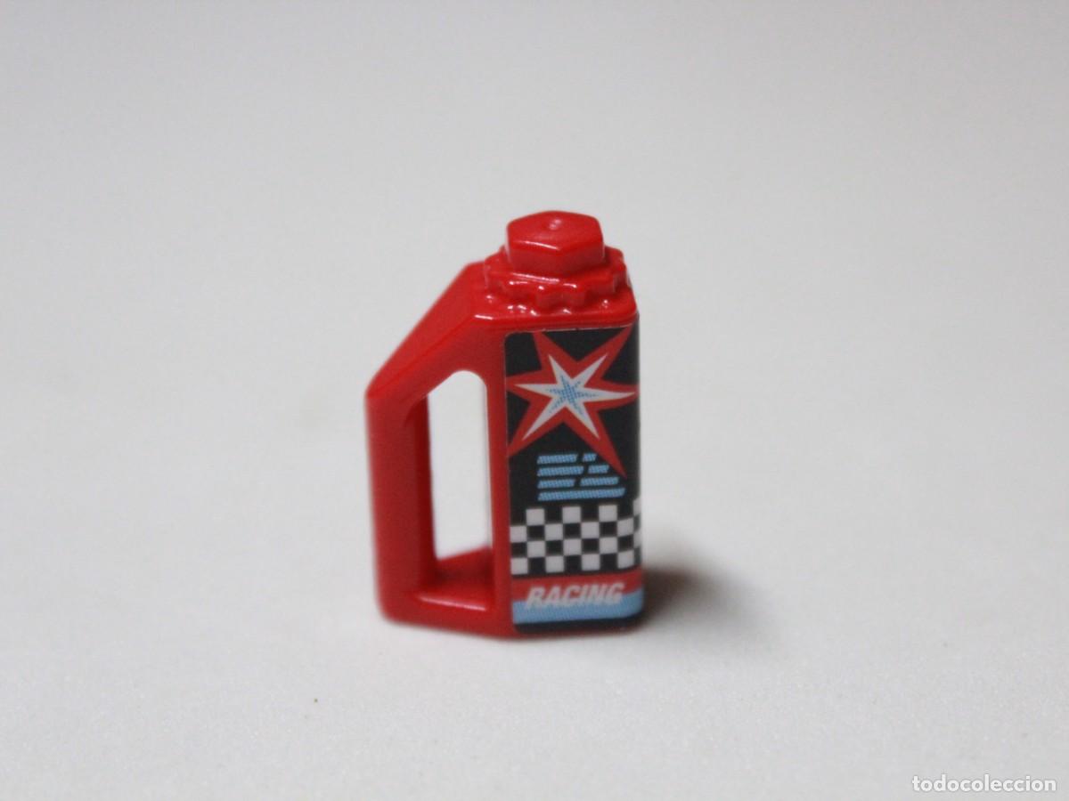 Playmobil: Accesorio playmobil garrafa aceite roja Racing competici&oacute;n motor