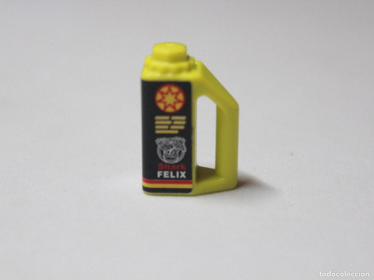 Playmobil: Accesorio playmobil garrafa aceite amarilla Shark Felix motor taller