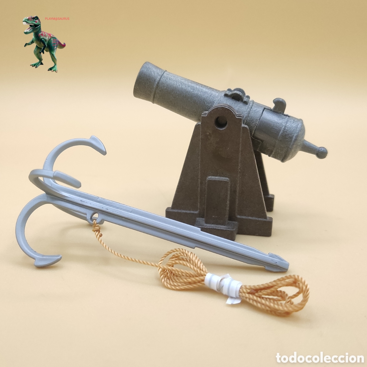 Playmobil: Playmobil 4290 barco pirata de camuflaje ca&ntilde;on de cubierta 30282240 velero ingles corsario gancho