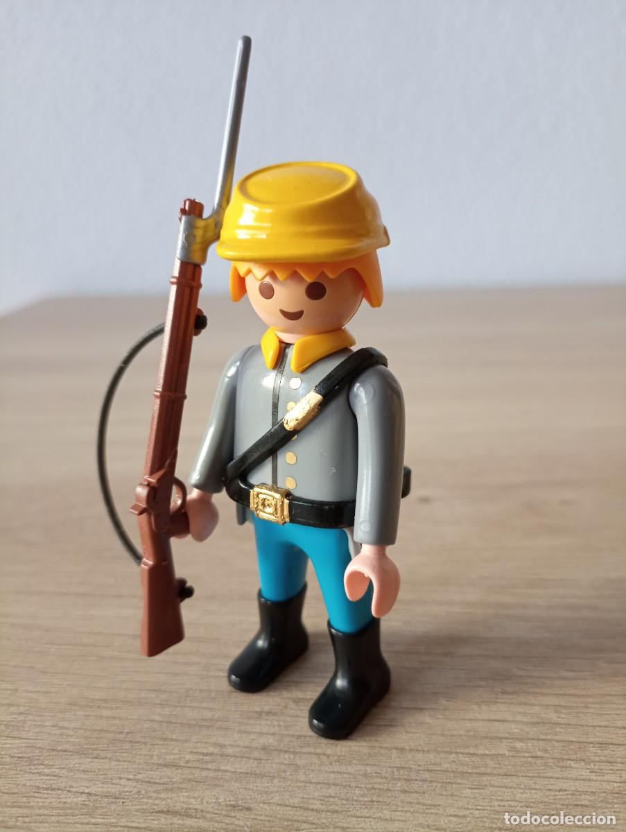 Playmobil: playmobil, lote, custom, oficial, nordista, sudista, oeste, western, bandera, soldado, (SOLO HOY)
