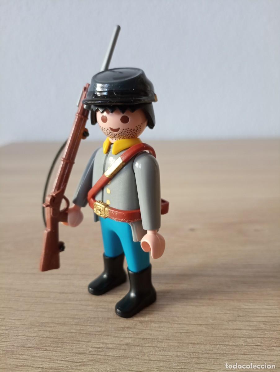 Playmobil: playmobil, lote, custom, oficial, nordista, sudista, oeste, western, bandera, soldado, (SOLO HOY)