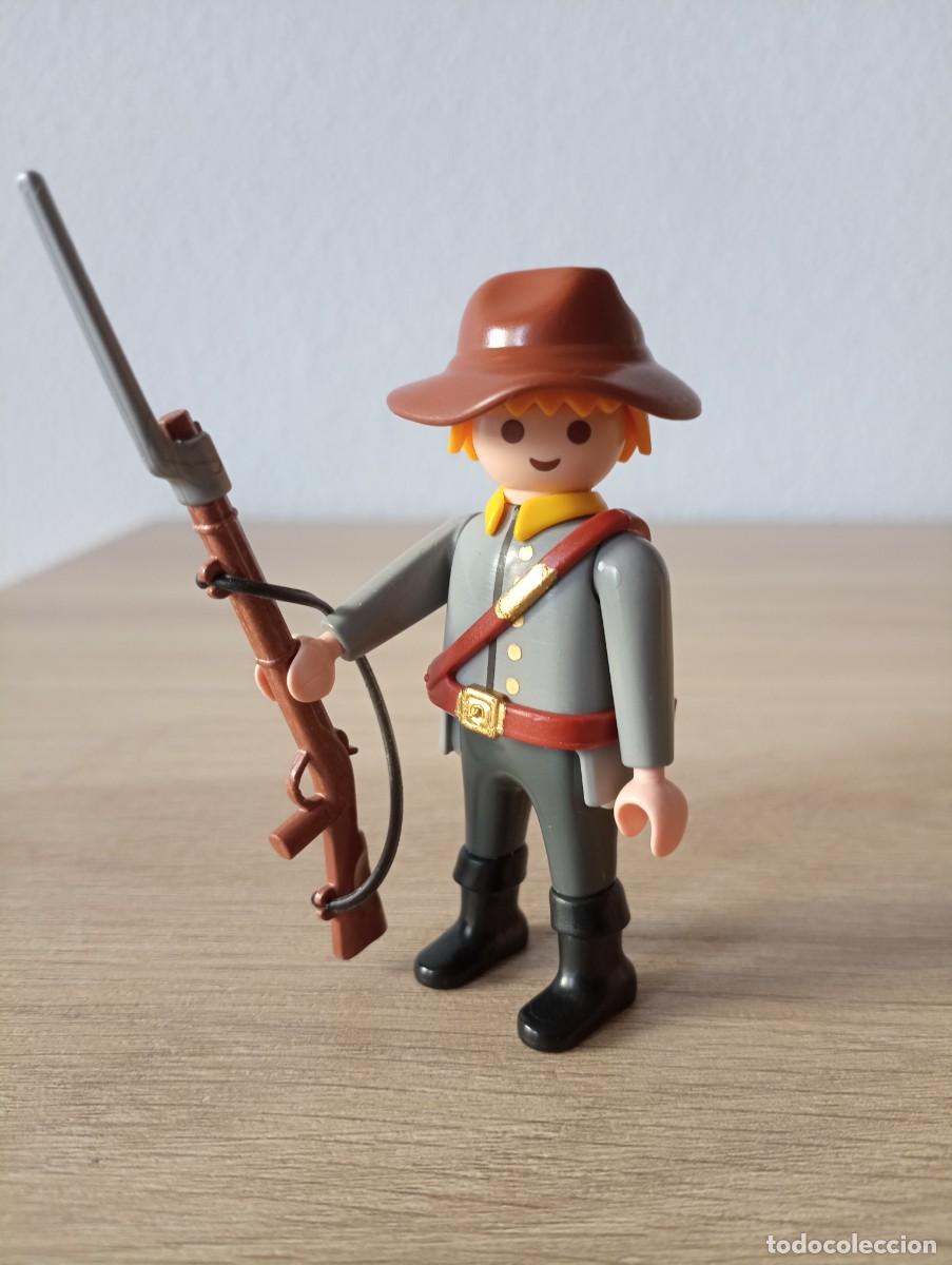 Playmobil: playmobil, lote, custom, oficial, nordista, sudista, oeste, western, bandera, soldado, (SOLO HOY)