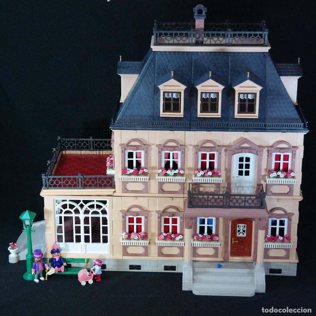 Playmobil: Playmobil GRAN MANSION victoriana con familia, banco y farol ☼