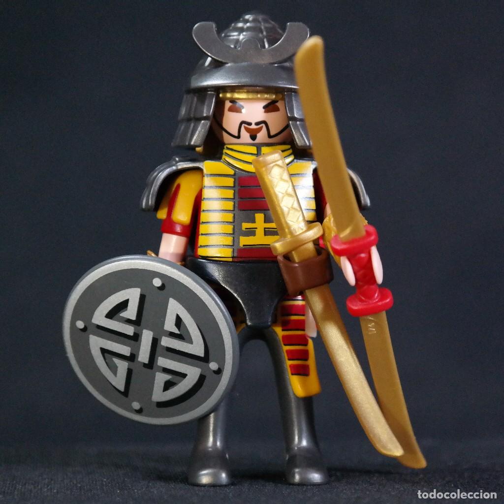 Playmobil: Playmobil samurai con escudo ☼
