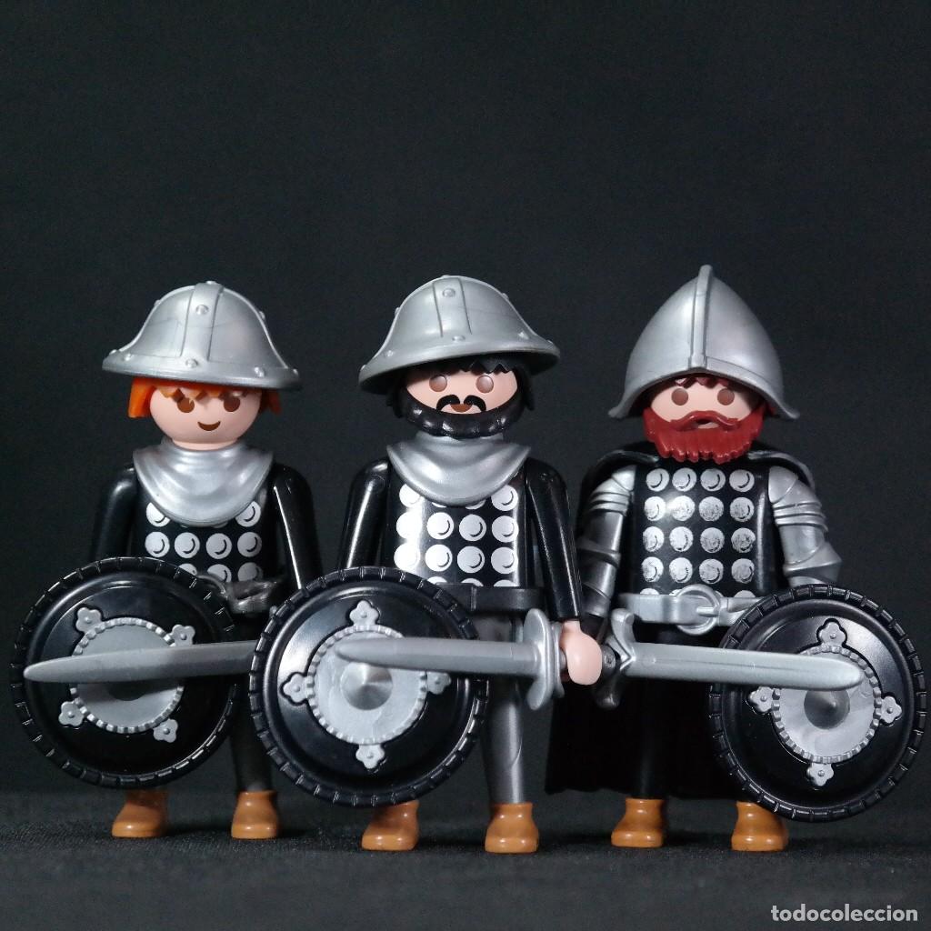 Playmobil: Playmobil tres caballeros medievales ☼