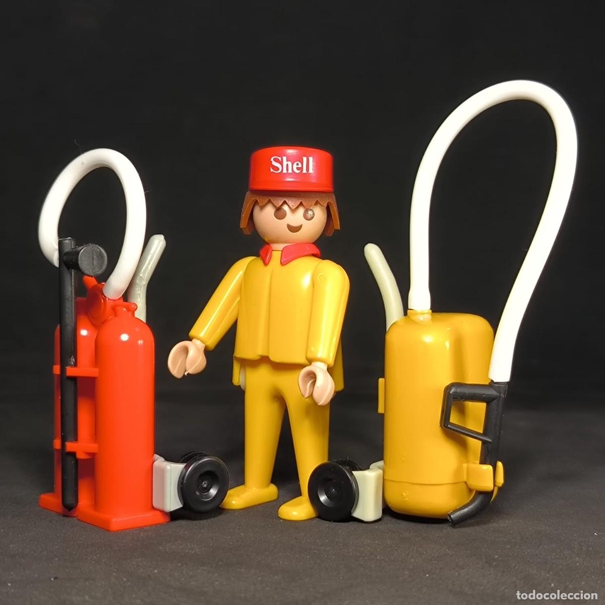 Playmobil: Playmobil accesorios de gasolinera Shell☼