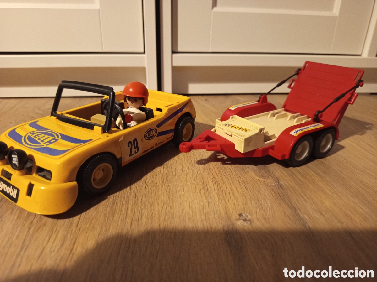Playmobil: Coche Rally + remolque motocicletas, Playmobil