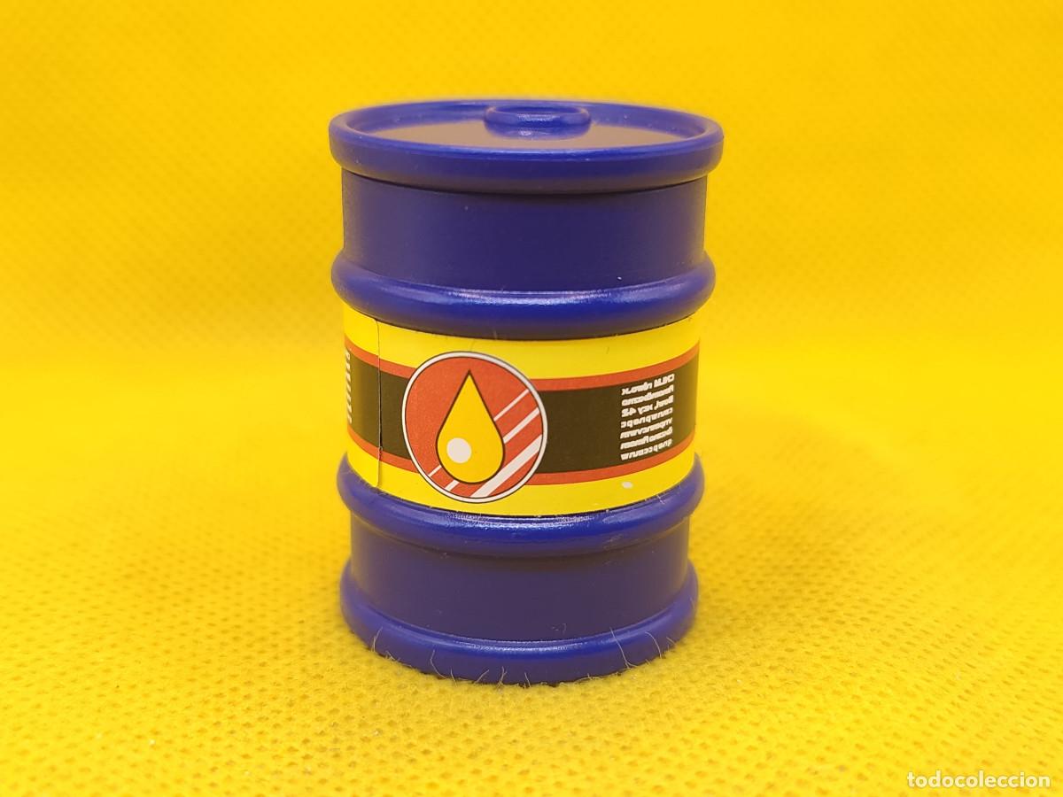 Playmobil: Playmobil Barril azul de combustible