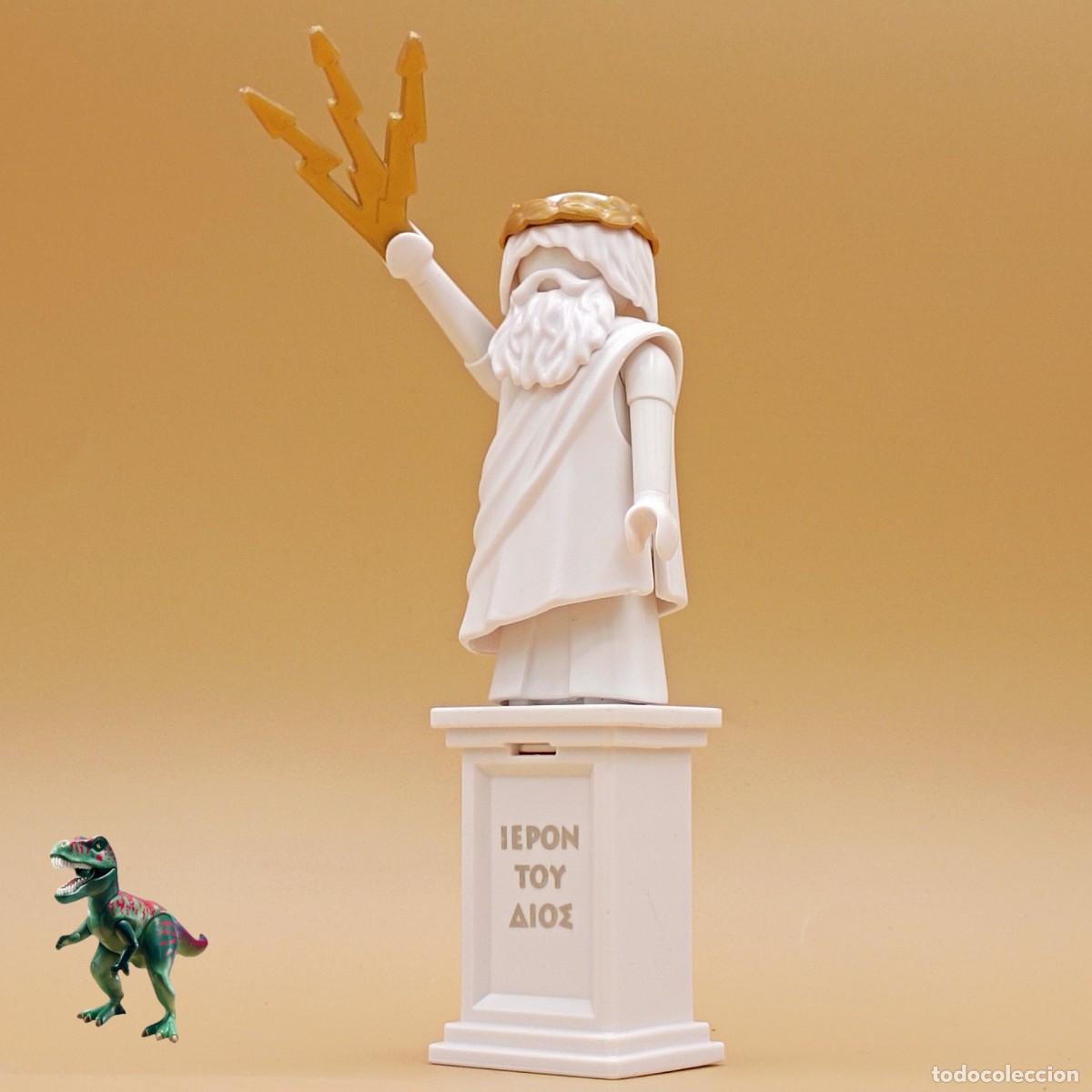 Playmobil: Playmobil figura estatua de zeus dios griego templo romano pedestal columna monte olimpo 4270 9149